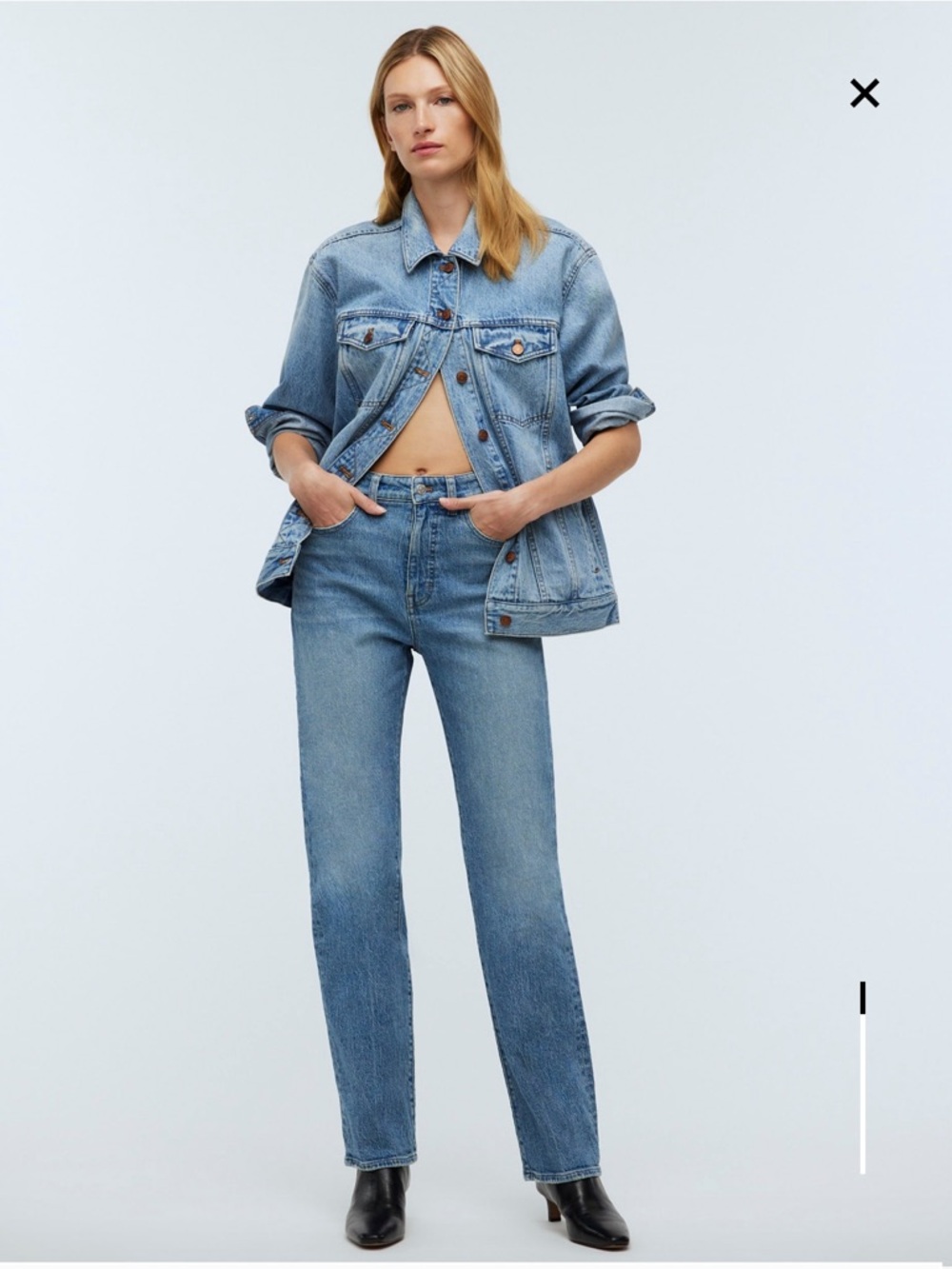 NWOT Madewell The Tall 90s Straight Jean